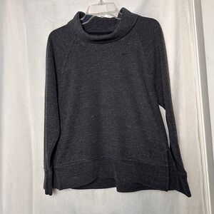 Nike Swoosh Women’s Gray Sweatshirt Sz Small Pull Over Gray Athleisure Sporty